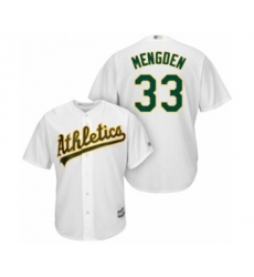 Oakland Athletics Daniel Mengden Replica White Home Cool Base Baseball Player Jersey