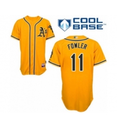 Oakland Athletics Dustin Fowler Replica Gold Alternate 2 Cool Base Baseball Player Jersey