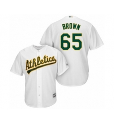 Oakland Athletics Seth Brown Replica White Home Cool Base Baseball Player Jersey