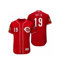 Cincinnati Reds #19 Joey Votto 2017 Spring Training Flex Base Authentic Collection Stitched Baseball Jersey