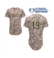 Cincinnati Reds #19 Joey Votto Replica Camo Alternate Cool Base Baseball Jersey