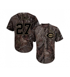 Cincinnati Reds #27 Matt Kemp Authentic Camo Realtree Collection Flex Base Baseball Jersey