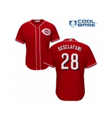Cincinnati Reds #28 Anthony DeSclafani Replica Red Alternate Cool Base MLB Jersey