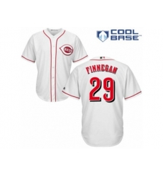 Cincinnati Reds #29 Brandon Finnegan Authentic White Home Cool Base MLB Jersey