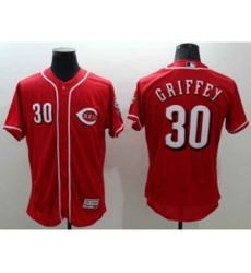 Cincinnati Reds #30 Ken Griffey Jr Majestic red Flexbase Authentic Collection Player Jersey