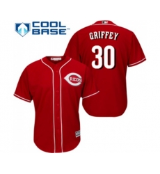 Cincinnati Reds #30 Ken Griffey Replica Red Alternate Cool Base Baseball Jersey