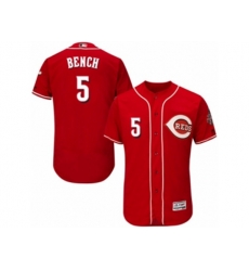 Cincinnati Reds #5 Johnny Bench Red Flexbase Authentic Collection MLB Jersey
