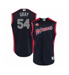 Cincinnati Reds #54 Sonny Gray Authentic Navy Blue National League 2019 Baseball All-Star Jersey