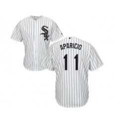 Chicago White Sox #11 Luis Aparicio White Home Flex Base Authentic Collection Baseball Jersey