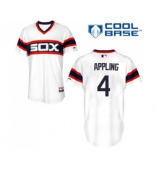 Chicago White Sox #4 Luke Appling White Alternate Flex Base Authentic Collection Baseball Jersey