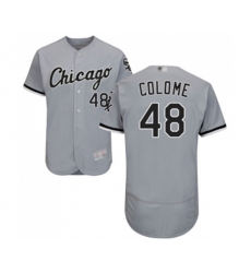 Chicago White Sox #48 Alex Colome Grey Road Flex Base Authentic Collection Baseball Jersey