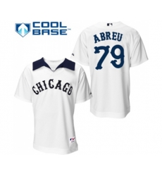 Chicago White Sox #79 Jose Abreu Replica White 1976 Turn Back The Clock Baseball Jersey
