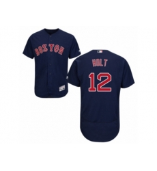Boston Red Sox #12 Brock Holt Navy Blue Flexbase Authentic Collection MLB Jersey