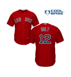 Boston Red Sox #12 Brock Holt Replica Red Alternate Home Cool Base Baseball Jersey