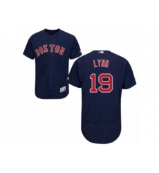 Boston Red Sox #19 Fred Lynn Navy Blue Flexbase Authentic Collection MLB Jersey