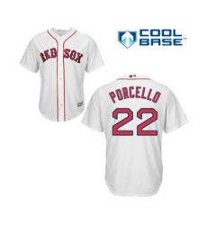 Boston Red Sox #22 Rick Porcello Replica White Home Cool Base Baseball Jersey