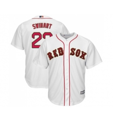 Boston Red Sox #23 Blake Swihart Replica White 2019 Gold Program Cool Base Baseball Jersey