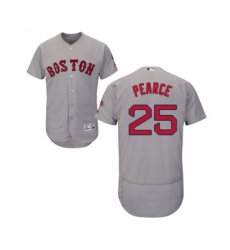 Boston Red Sox #25 Steve Pearce Grey Road Flex Base Authentic Collection Baseball Jersey