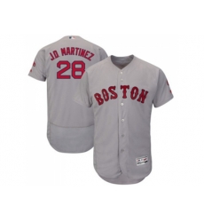 Boston Red Sox #28 J. D. Martinez Grey Flexbase Authentic Collection Stitched Baseball Jersey