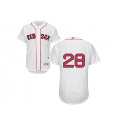 Boston Red Sox #28 J. D. Martinez White Flexbase Authentic Collection Stitched Baseball Jersey