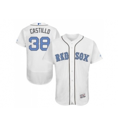 Boston Red Sox #38 Rusney Castillo White Flexbase Authentic Collection Stitched Baseball Jersey