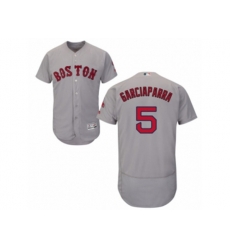 Boston Red Sox #5 Nomar Garciaparra Grey Flexbase Authentic Collection MLB Jersey