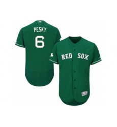 Boston Red Sox #6 Johnny Pesky Green Celtic Flexbase Authentic Collection MLB Jersey