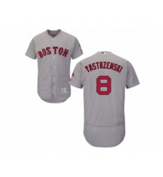 Boston Red Sox #8 Carl Yastrzemski Grey Flexbase Authentic Collection Stitched Baseball Jersey