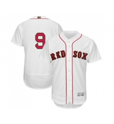 Boston Red Sox #9 Ted Williams White 2019 Gold Program Flex Base Authentic Collection Baseball Jersey