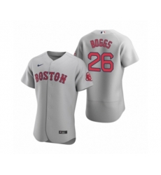 Boston Red Sox Wade Boggs Nike Gray Authentic Road Jersey