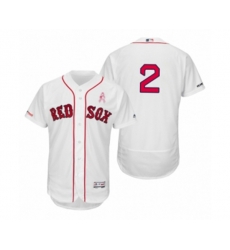 Mens Xander Bogaerts Boston Red Sox #2 White 2019 Mothers Day flex base Jersey