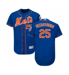 New York Mets #25 Adeiny Hechavarria Royal Blue Alternate Flex Base Authentic Collection Baseball Jersey