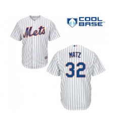 New York Mets #32 Steven Matz Replica White Home Cool Base Baseball Jersey