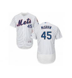 New York Mets #45 Tug McGraw White Flexbase Authentic Collection MLB Jersey