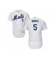 New York Mets #5 David Wright White Flexbase Authentic Collection MLB Jersey