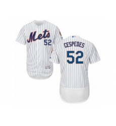 New York Mets #52 Yoenis Cespedes White Flexbase Authentic Collection MLB Jersey