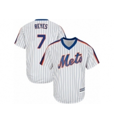New York Mets #7 Jose Reyes Replica White Alternate Cool Base MLB Jersey