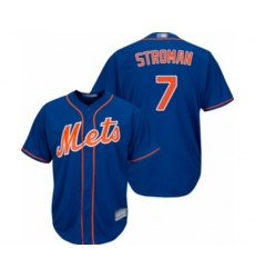 New York Mets #7 Marcus Stroman Replica Royal Blue Alternate Home Cool Base Baseball Jersey