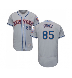New York Mets #85 Carlos Gomez Grey Road Flex Base Authentic Collection Baseball Jersey