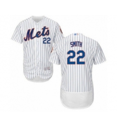 New York Mets Dominic Smith White Home Flex Base Authentic Collection Baseball Player Jersey