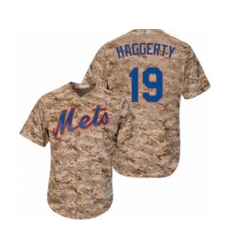 New York Mets Sam Haggerty Authentic Camo Alternate Cool Base Baseball Player Jersey
