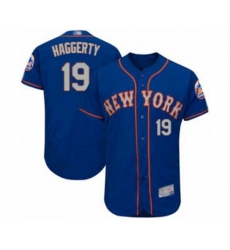 New York Mets Sam Haggerty Royal Gray Alternate Flex Base Authentic Collection Baseball Player Jersey