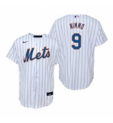 Nike New York Mets #9 Brandon Nimmo White Home Stitched Baseball Jersey