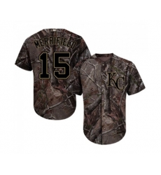 Kansas City Royals #15 Whit Merrifield Authentic Camo Realtree Collection Flex Base Baseball Jersey
