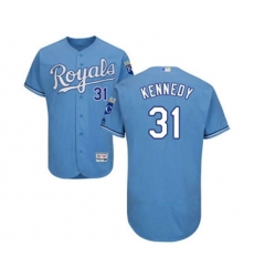 Kansas City Royals #31 Ian Kennedy Light Blue Flexbase Authentic Collection MLB Jersey