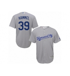 Kansas City Royals #39 Jason Hammel Replica Grey Road Cool Base MLB Jersey