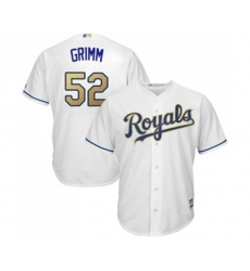 Kansas City Royals #52 Justin Grimm Replica White Home Cool Base Baseball Jersey