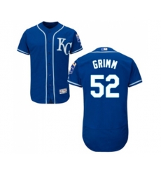 Kansas City Royals #52 Justin Grimm Royal Blue Alternate Flex Base Authentic Collection Baseball Jersey