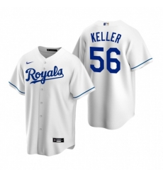 Nike Kansas City Royals #56 Brad Keller White Home Stitched Baseball Jersey