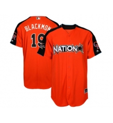 Colorado Rockies #19 Charlie Blackmon Authentic Orange National League 2017 Baseball All-Star Baseball Jersey